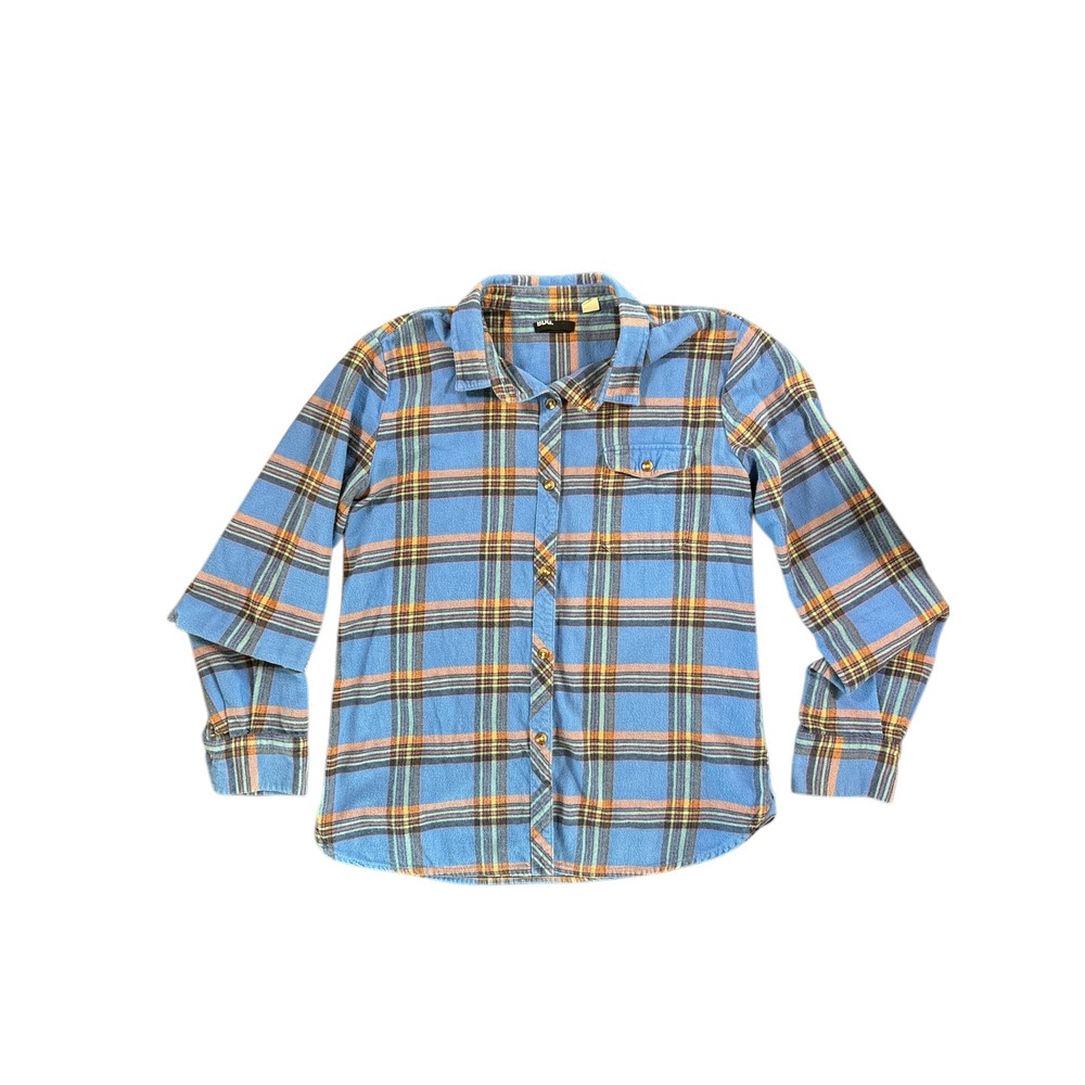 BDG Urban Outfitters Plaid Flannel Shirt Boyfriend‎ Fit Blue Size M